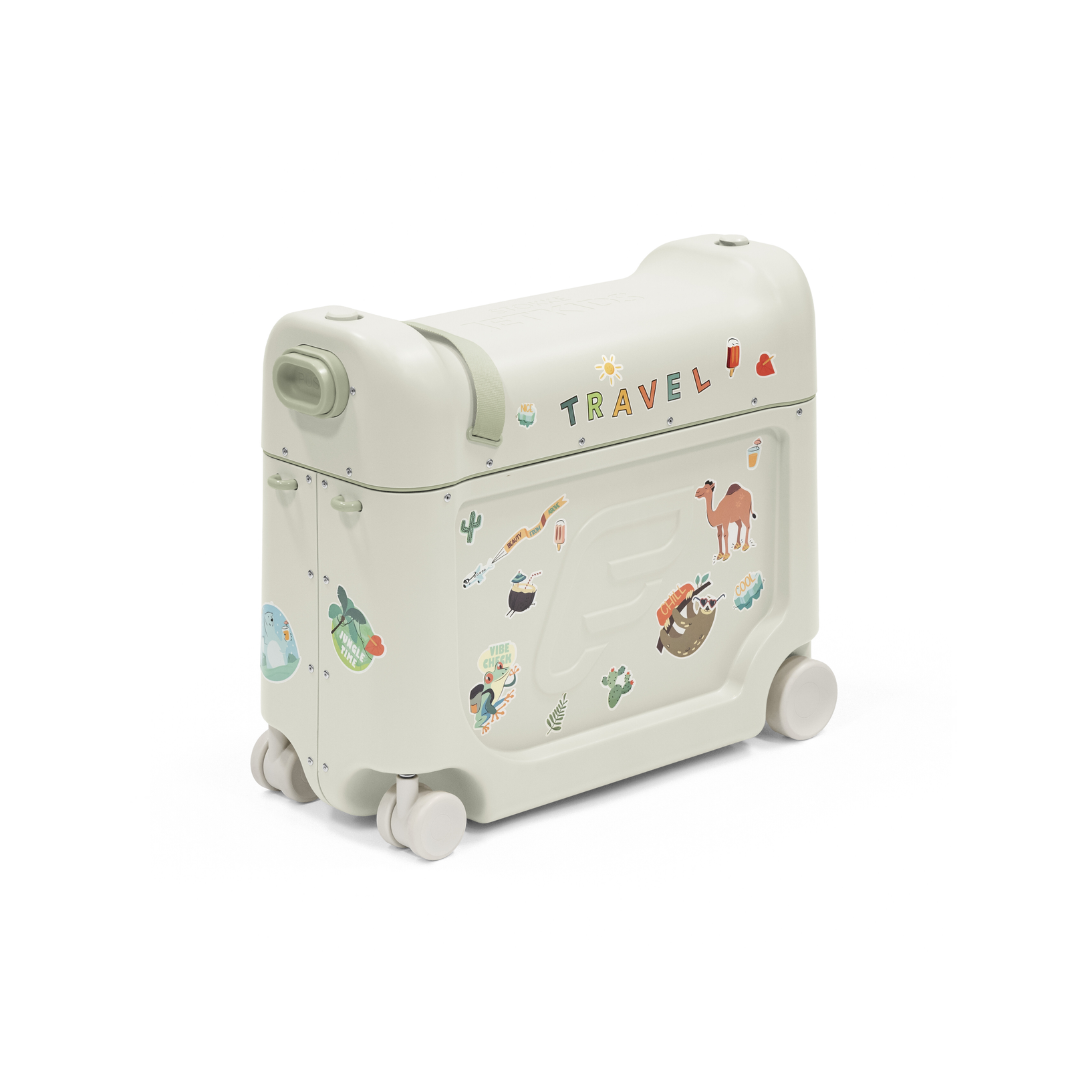 Maleta Infantil y Cama de Viaje JetKids™ BedBox™ - Verde Marino | Stokke